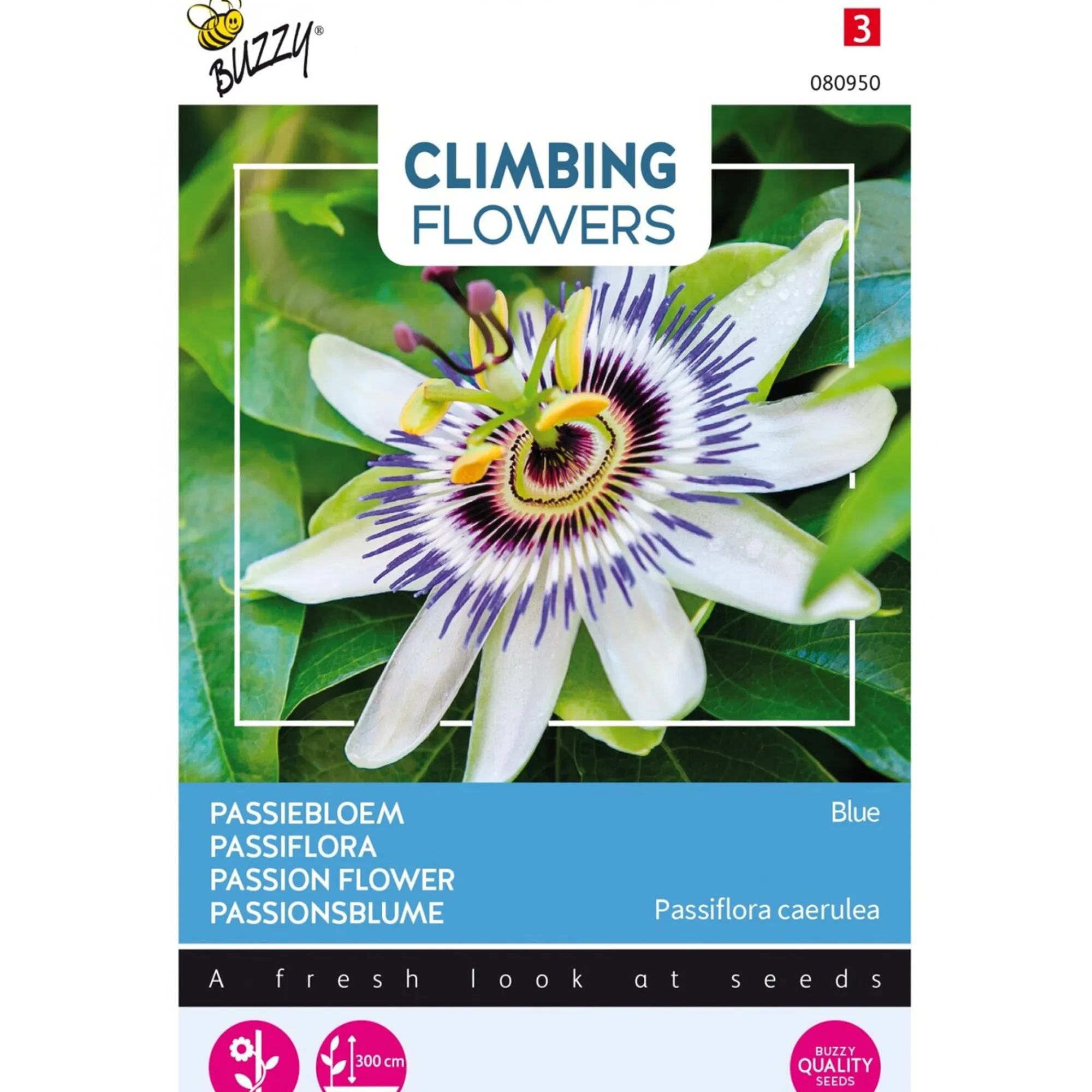 Buzzy Moestuin<Passiebloem blauw