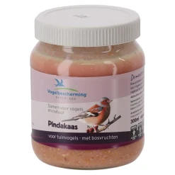 Vogelbescherming Vogelsnacks<Pindakaas vogel + bosvruchten 330gr