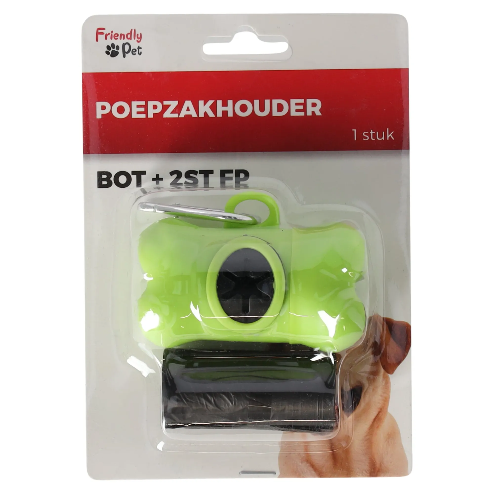 Friendly Pet Hondenverzorging<Poepzakhouder bot + 2st