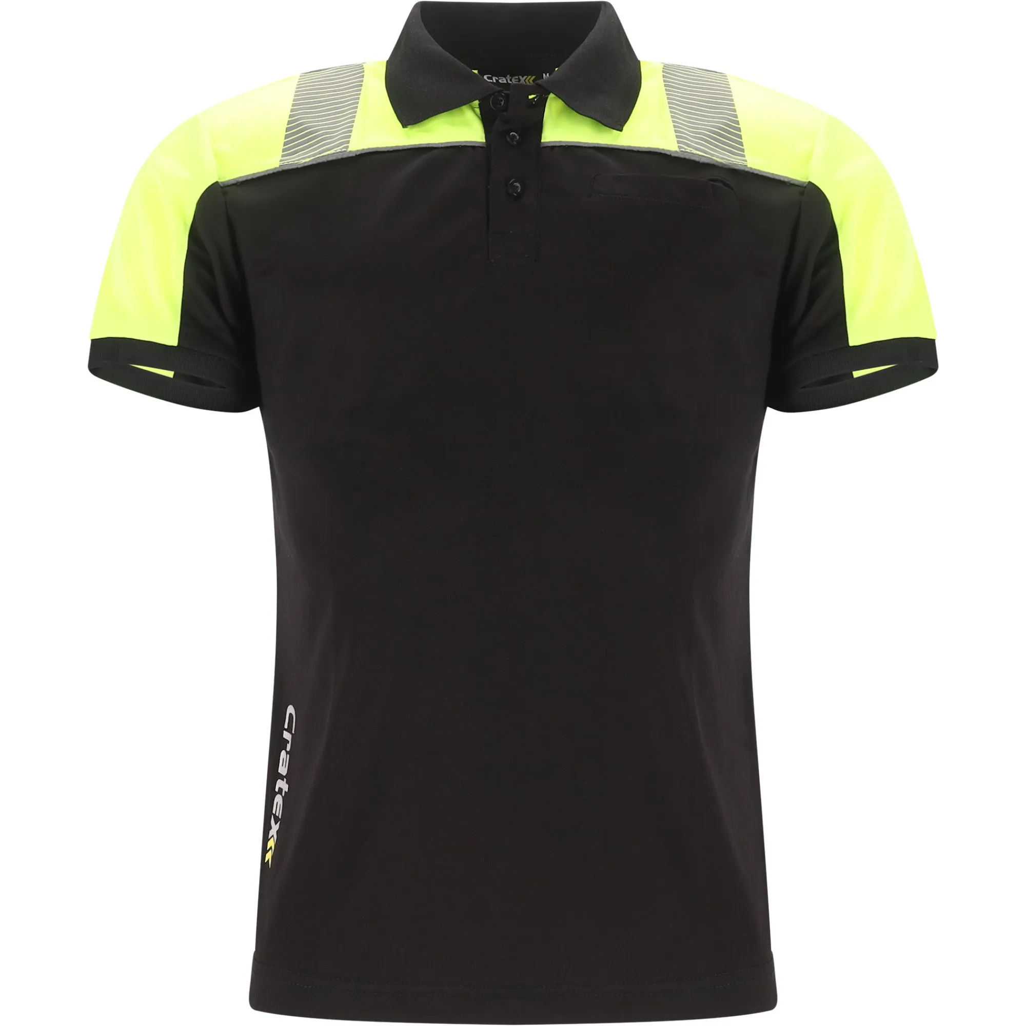 Cratex Werkshirts<Poloshirt H Maurits zwart/geel M