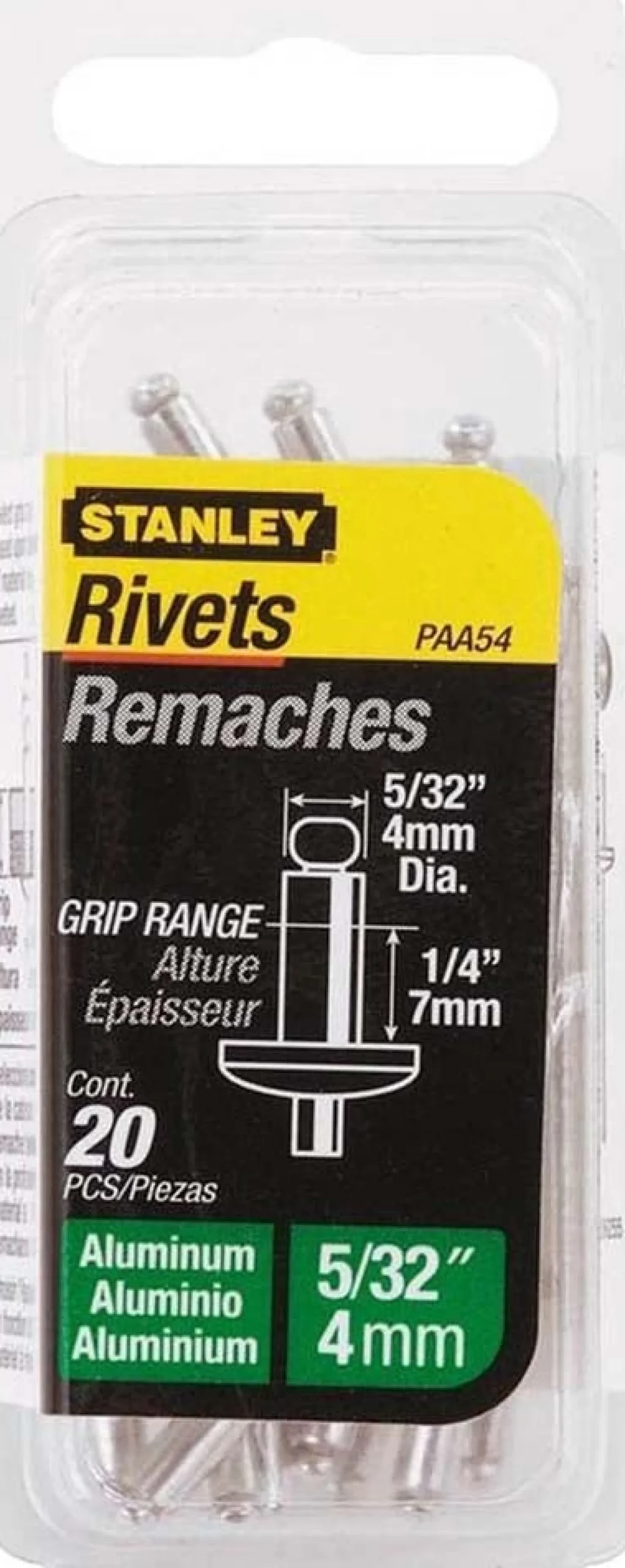 Stanley Bouw<Popnagels 3x3mm 1-PAA42T