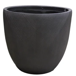 Tuindecoratie<Pot Borrano zwart 24 cm