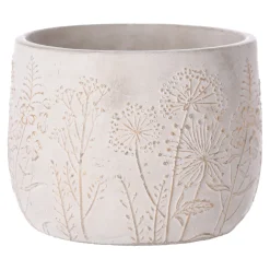 Natural Collections Vazen En Potten<Pot cement goud 14 x 11 cm