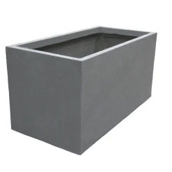Mega Collections Tuindecoratie<Pot Clayfibre Bigular auth. grey 60 cm