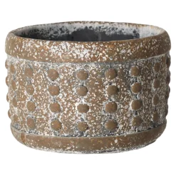 Vazen En Potten<Pot Cyl Adana Dot Aged 15 cm