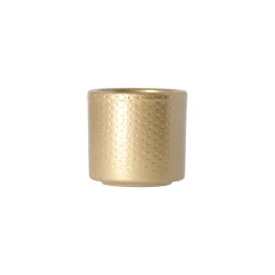 Mica Decorations Vazen En Potten<Pot Era rond goud relief 7 x 7 cm