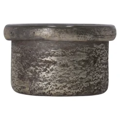 O'malley Vazen En Potten<Pot glas rustiek mat goud 8 x 6 cm
