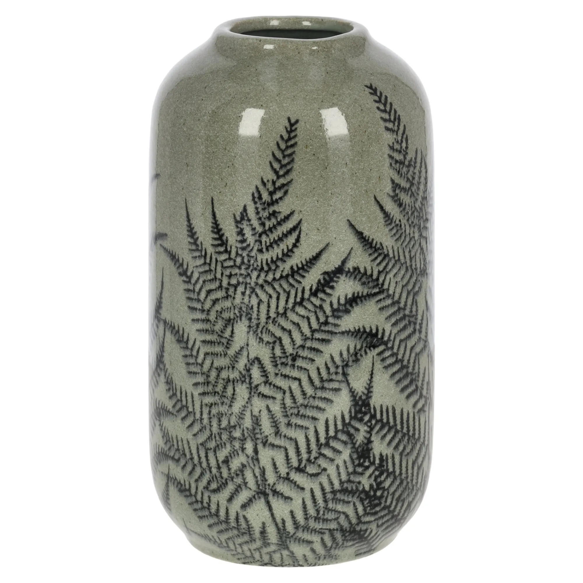 Vazen En Potten<Pot leaves groen 23 cm