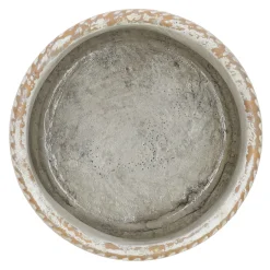 Vazen En Potten<Pot ribbel 17 cm cement