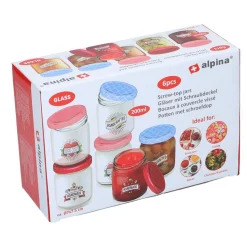 Alpina Opbergen<Pot+schroefdop 6st assorti