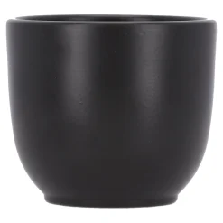 Mica Decorations Vazen En Potten<Pot Tusca rond zwart mat 7 x 8 cm