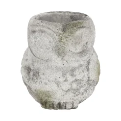 Vazen En Potten<Pot uil 15 cm cement