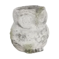 Vazen En Potten<Pot uil 15 cm cement