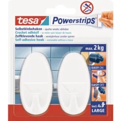 Tesa Bouw<Powerstrips 58013 ovaal