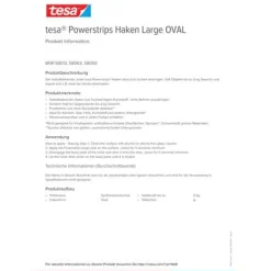 Tesa Bouw<Powerstrips 58013 ovaal