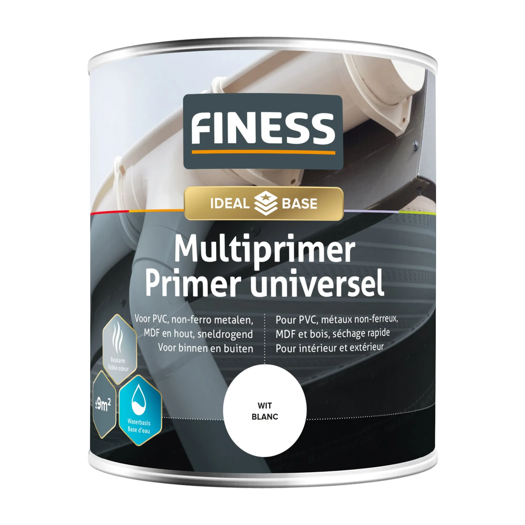 Finess Muurverf<Primer multi wit 750ml