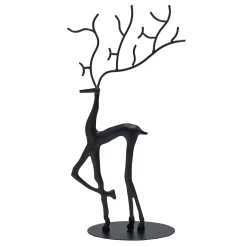 O'malley Kerstdecoratie<Rendier 34cm zwart