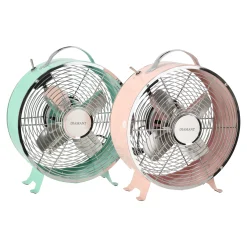 Diamant Verkoeling<Retro ventilator groen-roze