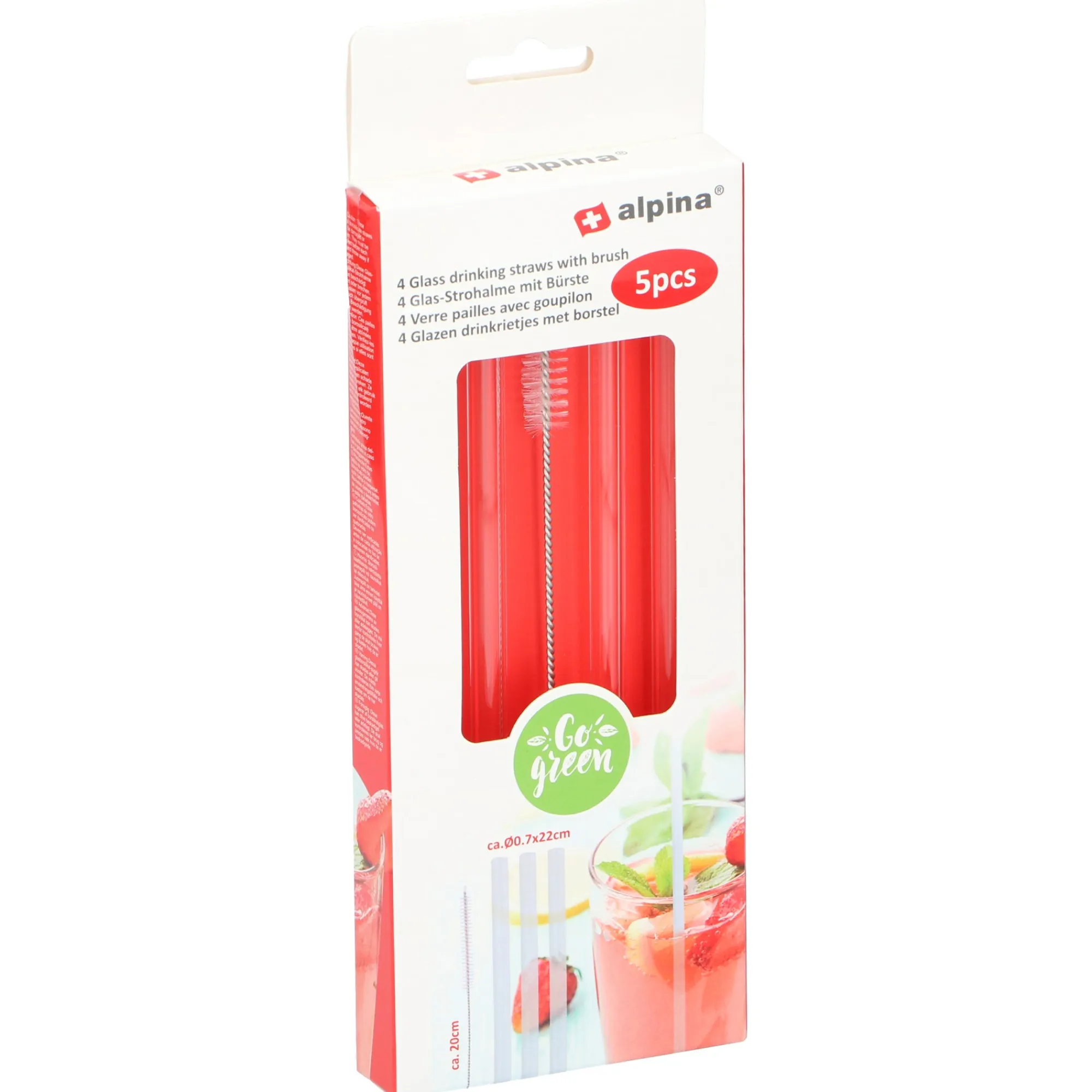 Alpina Koken & Tafelen<Rietjes+borstel 4+1