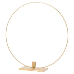 Van Cranenbroek Kaarsen<Ring op voet kaarshouder diner 40 cm goud