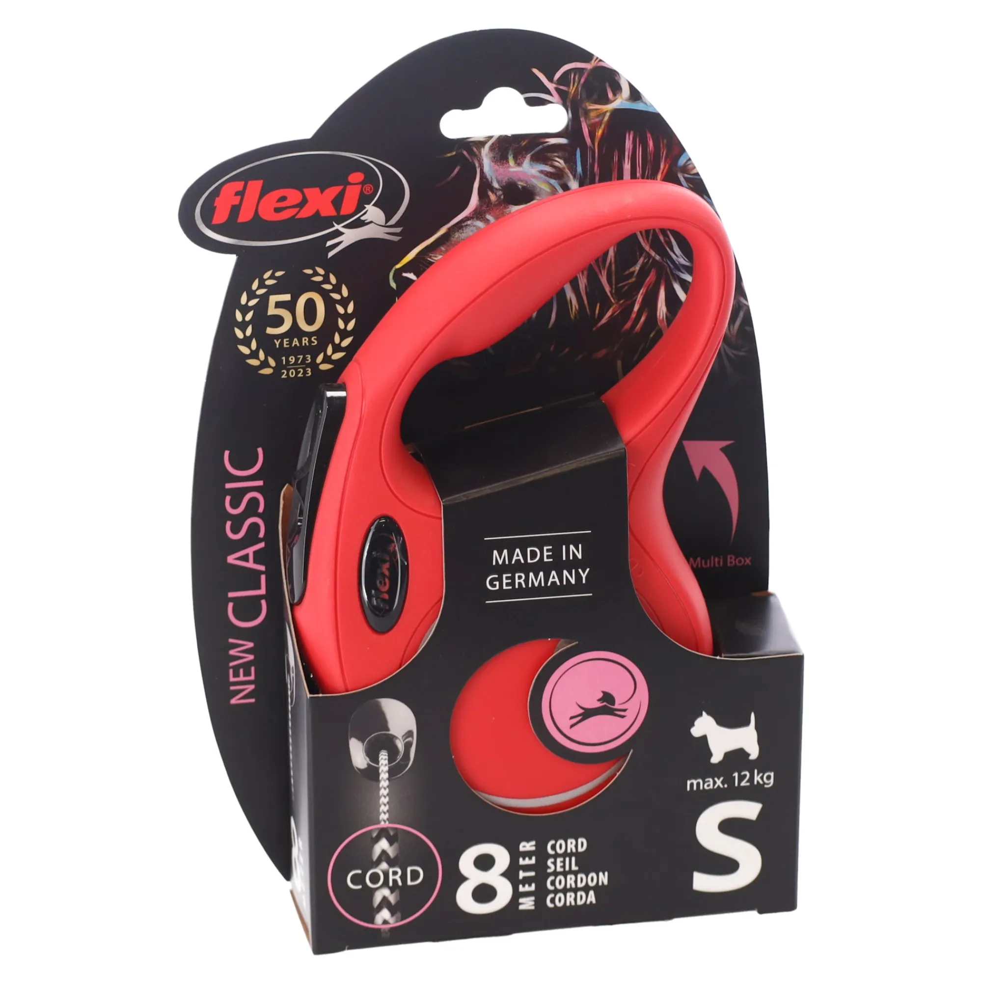 Flexi Hondenriem<Rollijn classic cord S 5m rood