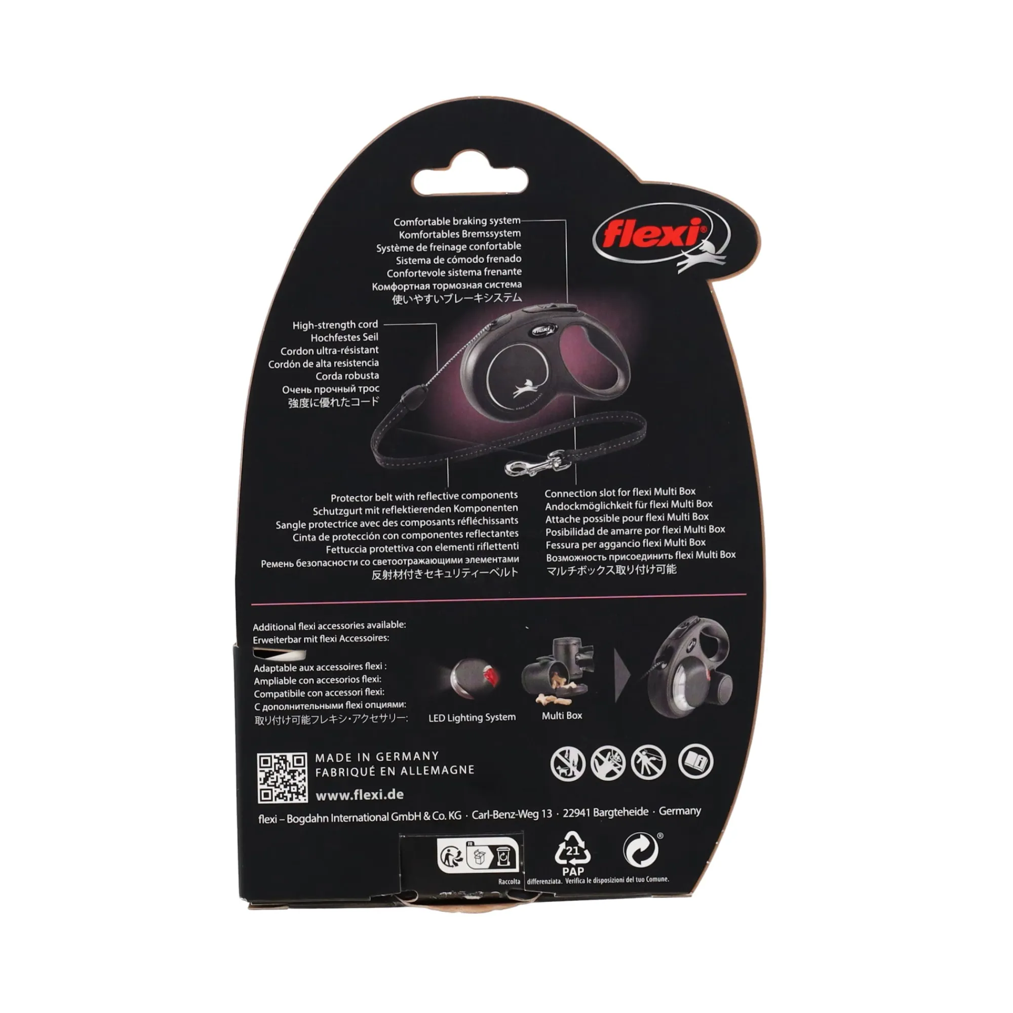Flexi Hondenriem<Rollijn classic cord S 5m rood