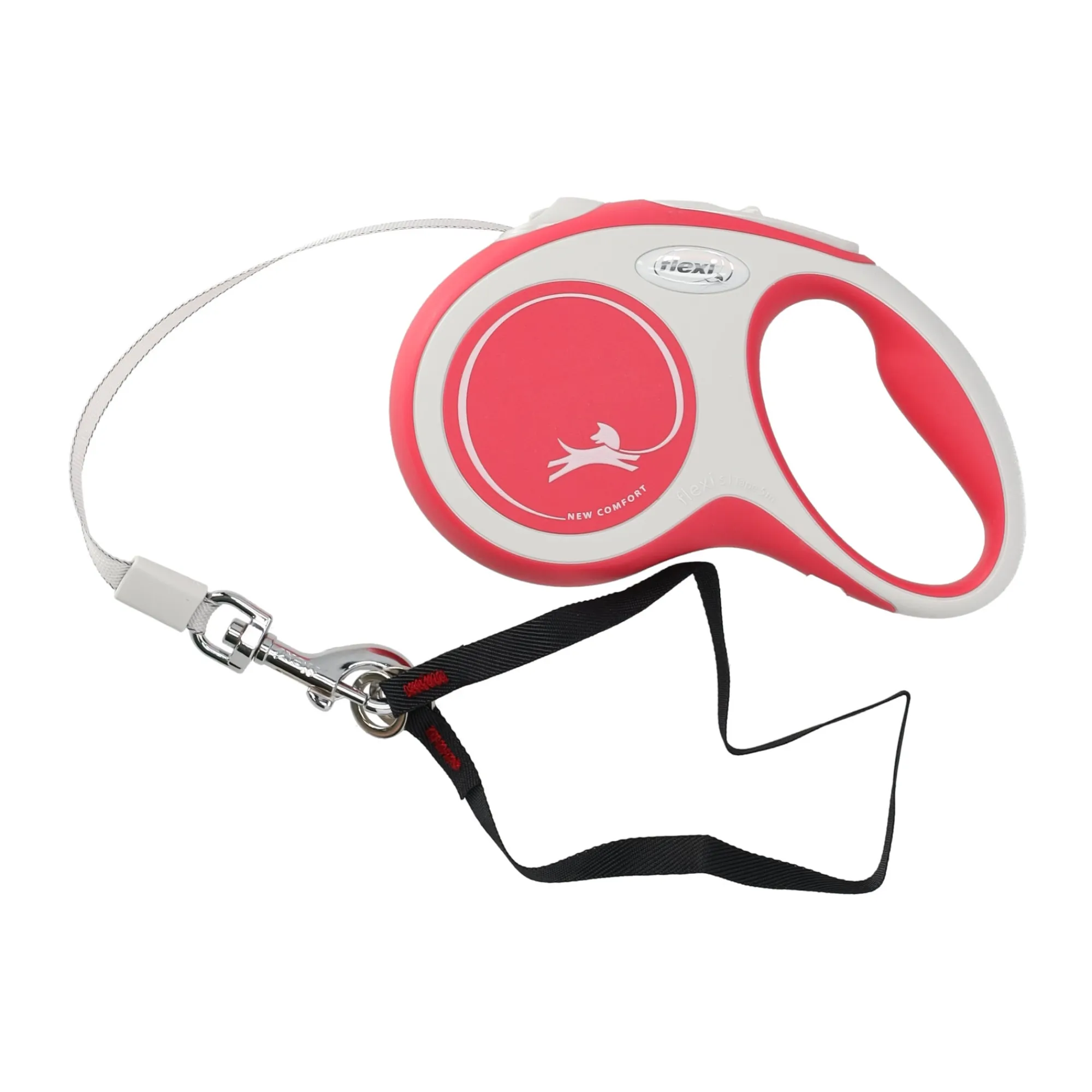 Flexi Hondenriem<Rollijn comfort tape S 5M rood