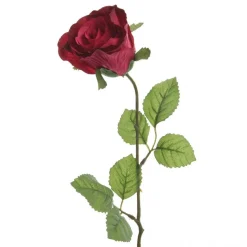 Everlands Kunstplanten En Kunstbloemen<Roos 45 cm fuchsia