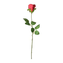 Decoris Kunstplanten En Kunstbloemen<Roos 45 cm rood