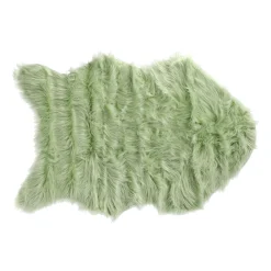 Woondecoratie<Schapenvel deco 60 x 90 cm mint groen