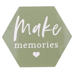 O'malley Woondecoratie<Schilderij hexagon met print E 24 x 28 cm - diverse ...