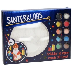 Wins Holland Kerstdecoratie<Schilder je eigen 3D tegel Sinterklaas