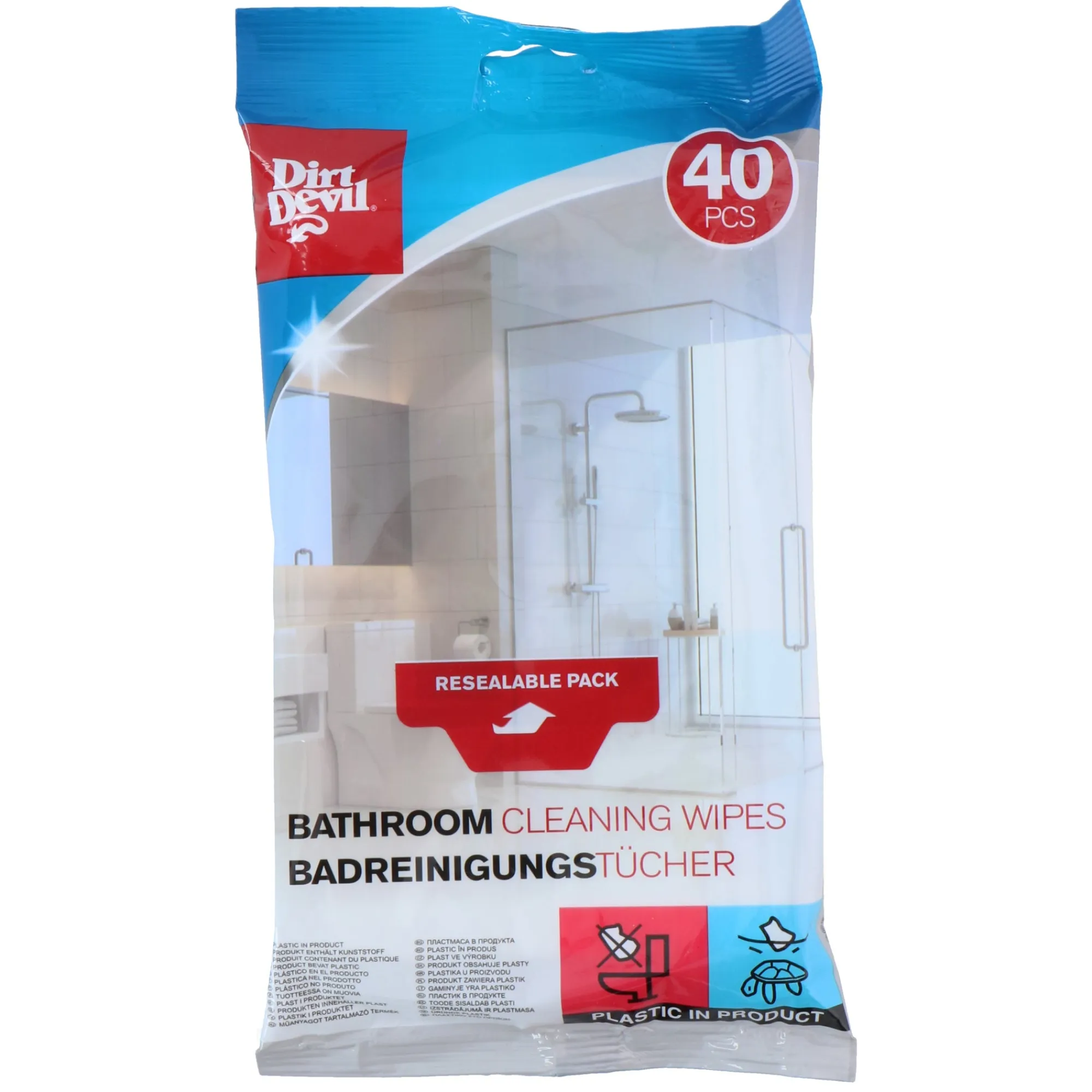 Dirt Devil Schoonmaken<Schoonmaakdoekjes badkamer
