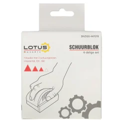 Lotus Verfspullen<Schuurblok set K60-K120-K180 4-delig