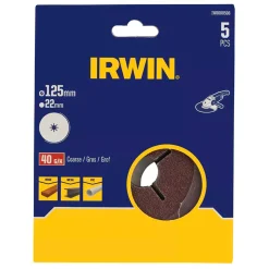 Irwin Toebehoren Elektrisch Gereedschap<Schuurschijf haakse slijper Ø125mm K40 5st.