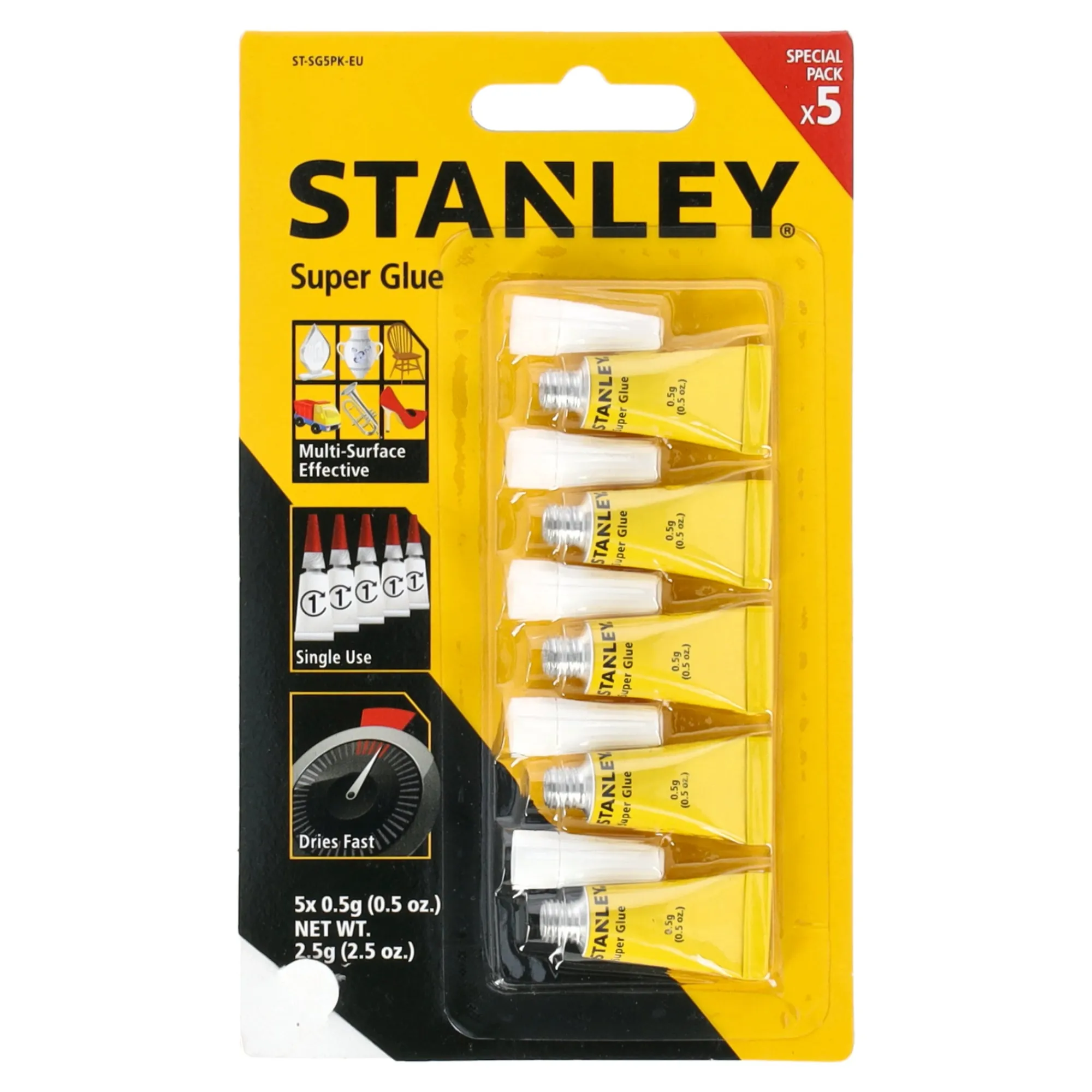 Stanley Handgereedschap<Secondelijm 5x0,5gr