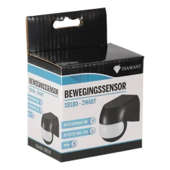 Diamant Buitenverlichting|Buitenverlichting<Sensor beweging SB180 Zwart
