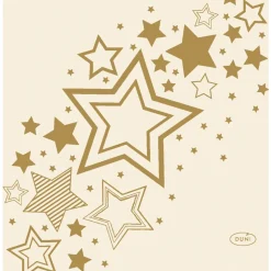 Duni Kerstdecoratie<Servet 24 x 24 cm Holiday Star Cream