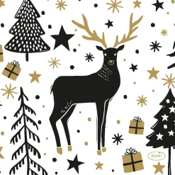 Duni Kerstdecoratie<Servet 24 x 24 cm Magic Winter