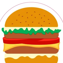 Duni Koken & Tafelen<Servet 33 x 33 cm silhouettes - burger 12st