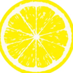 Duni Koken & Tafelen<Servet 33 x 33 cm silhouettes - lemon 12st