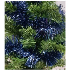 Decoris Kerstdecoratie<Slinger nachtblauw 270 cm