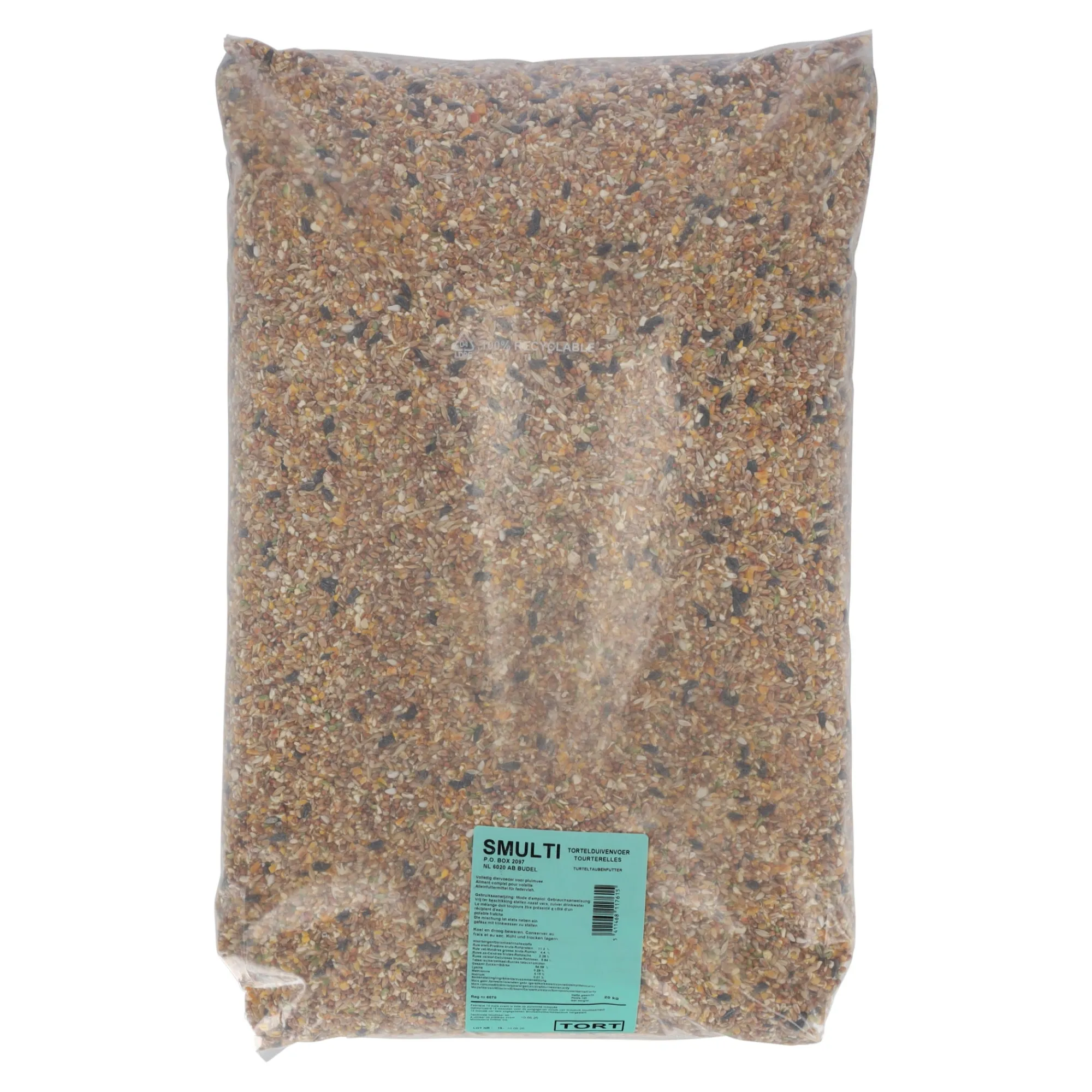 Smulti Vogelvoer<tortelduivenvoer 20 kg