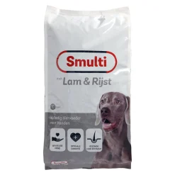 Smulti Hondenvoer<voer voor honden met lam & rijst 10kg