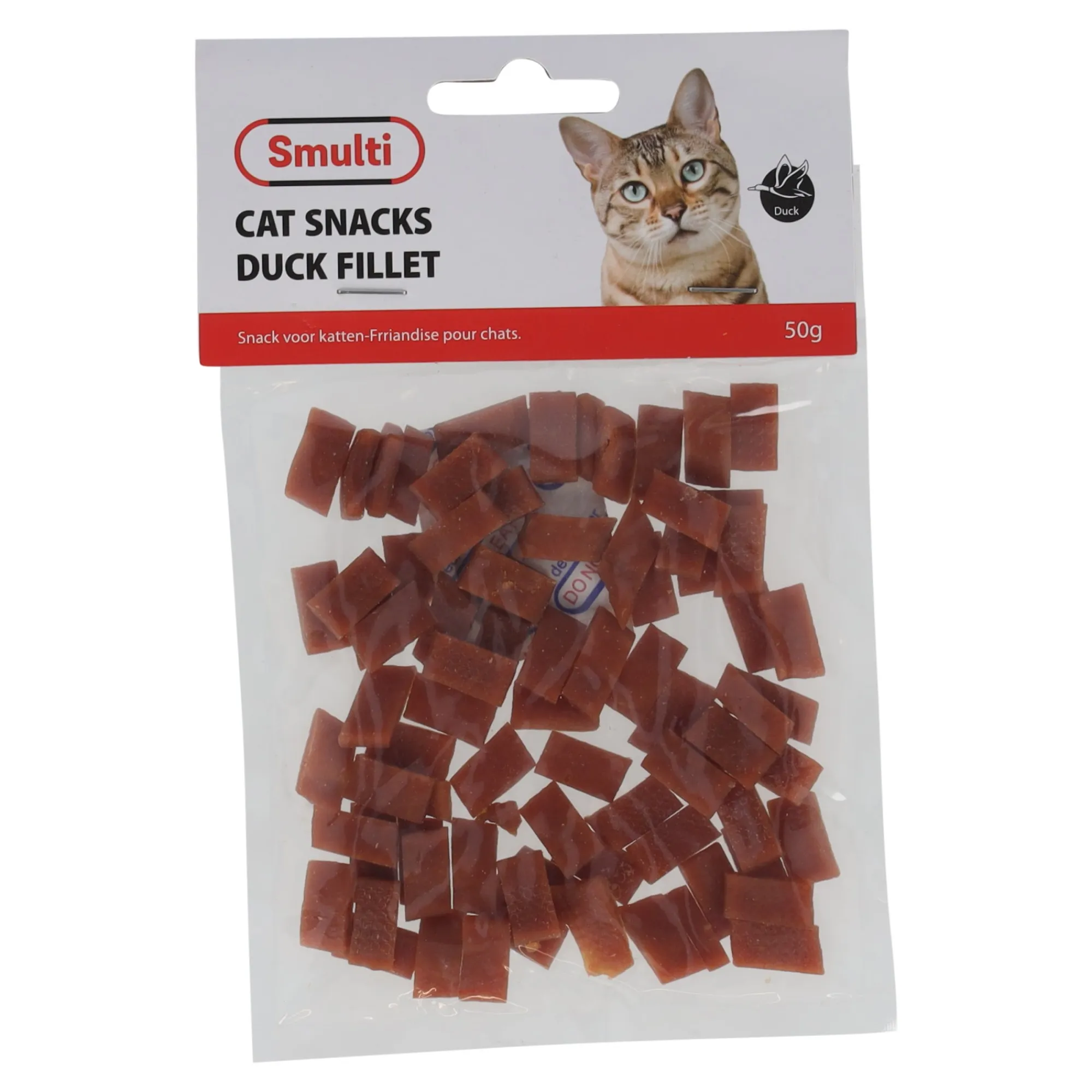 Smulti Kattensnoepjes<Snack kat eend fillet 50G