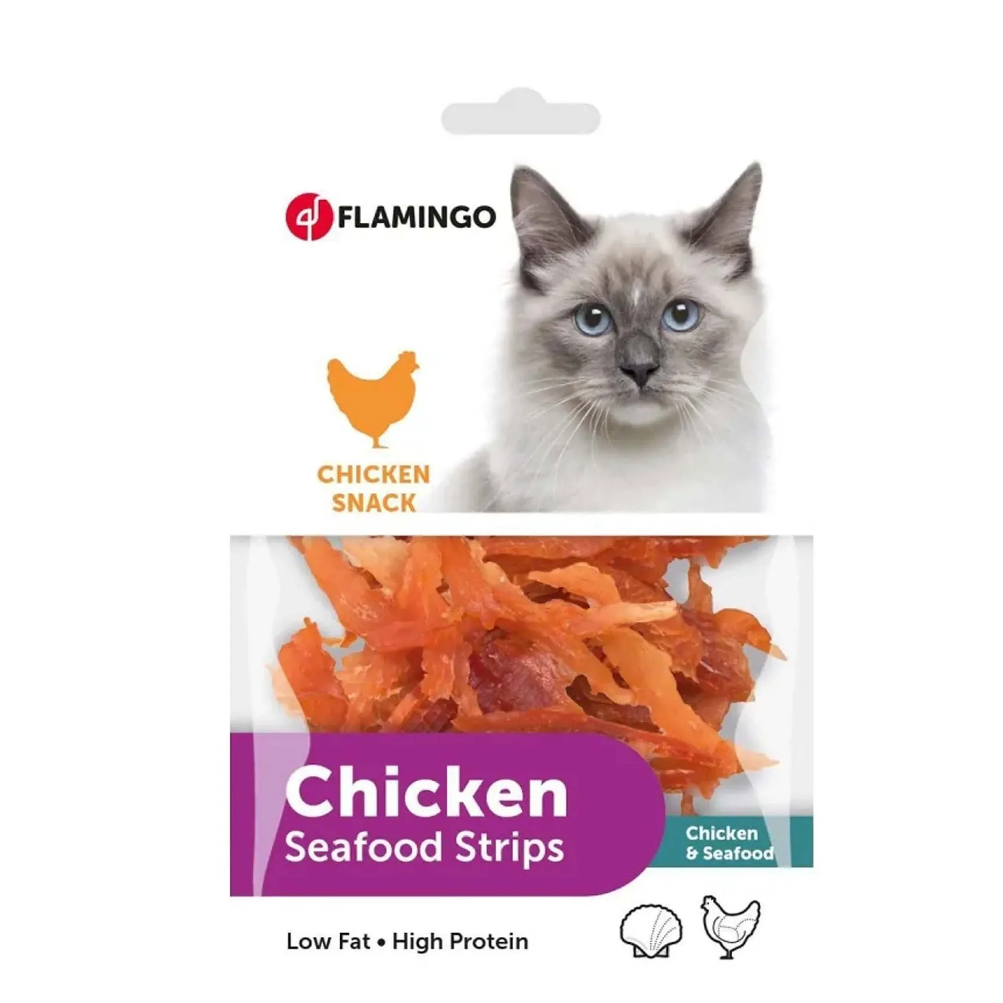 Flamingo Kattensnoepjes<Snack kat soft strip 85G