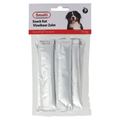 Smulti Kattensnoepjes<Snack kat vloeibaar zalm 7x12gr
