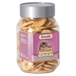 Smulti Knaagdieren Snacks<Snack knaag banaanschijfjes 148G