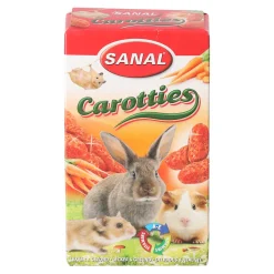 Sanal Knaagdieren Snacks<Snack knaagdier carroties 45g