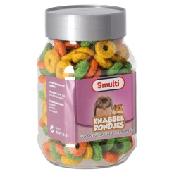 Smulti Knaagdieren Snacks<Snack knaag knabbel rondjes 128G